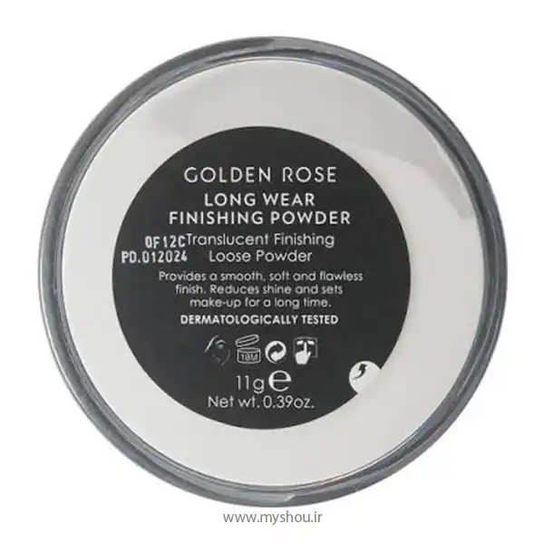 پودر تثبیت کننده آرایش گلدن رز مدل Long Wear Finishing وزن 11 گرم