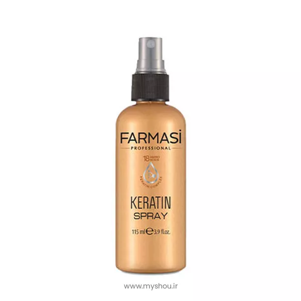 اسپری کراتین دو فاز فارماسی مدل Keratin Therapy حجم 115 میل | ترمیمکننده و بازکننده گره مو